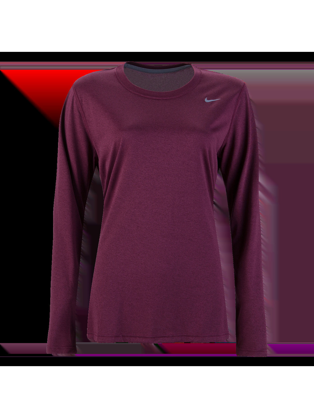 Nike Women's Long Sleeve Legend Shirt-maroon-s
